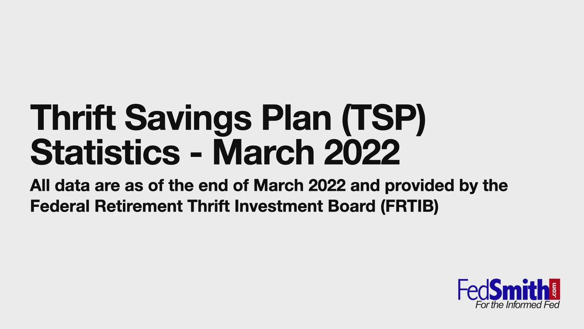 'Video thumbnail for Thrift Savings Plan (TSP) Statistics - March 2022'