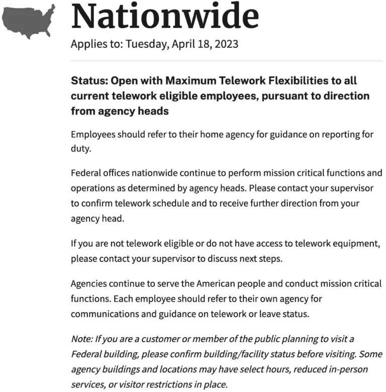 OPM Is Dropping Its COVID19 Operating Status Maximizing Telework